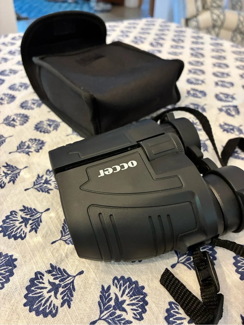 Black Compact Binoculars — Portable Travel Optics